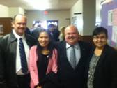 Ron and Gigi Brown with friends in Texas.