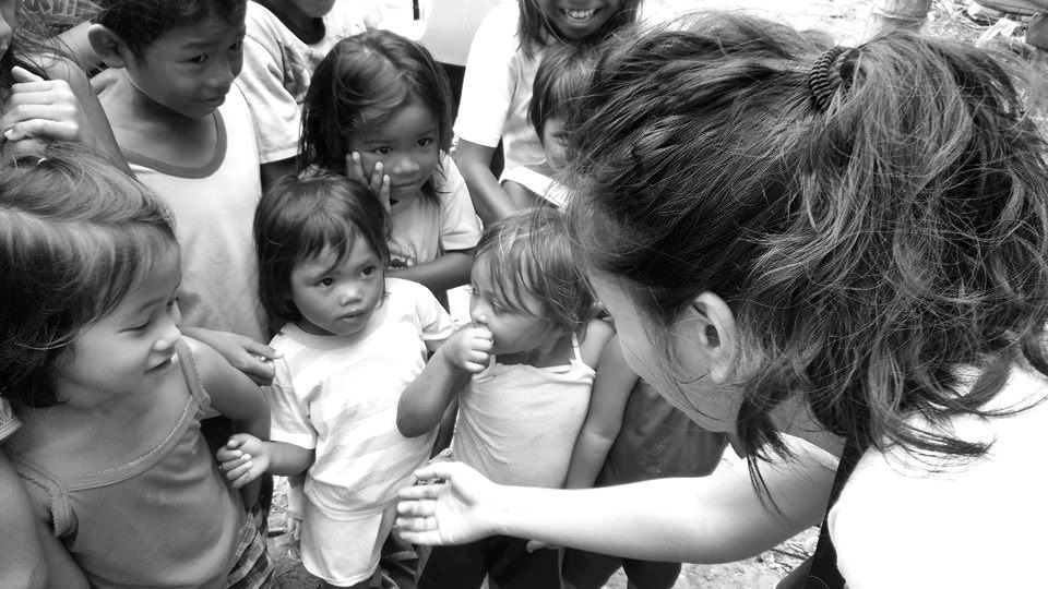 CEA volunteer Vergielyn Cubol at Sitio Baybay.