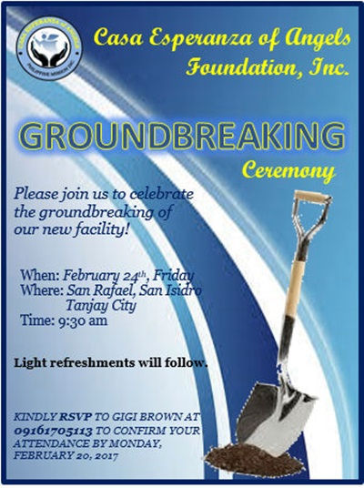 Invitation to Orphanage Facility Groundbreaking