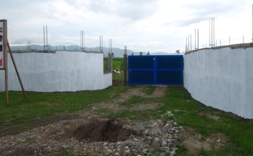 CEA orphanage gate under construction