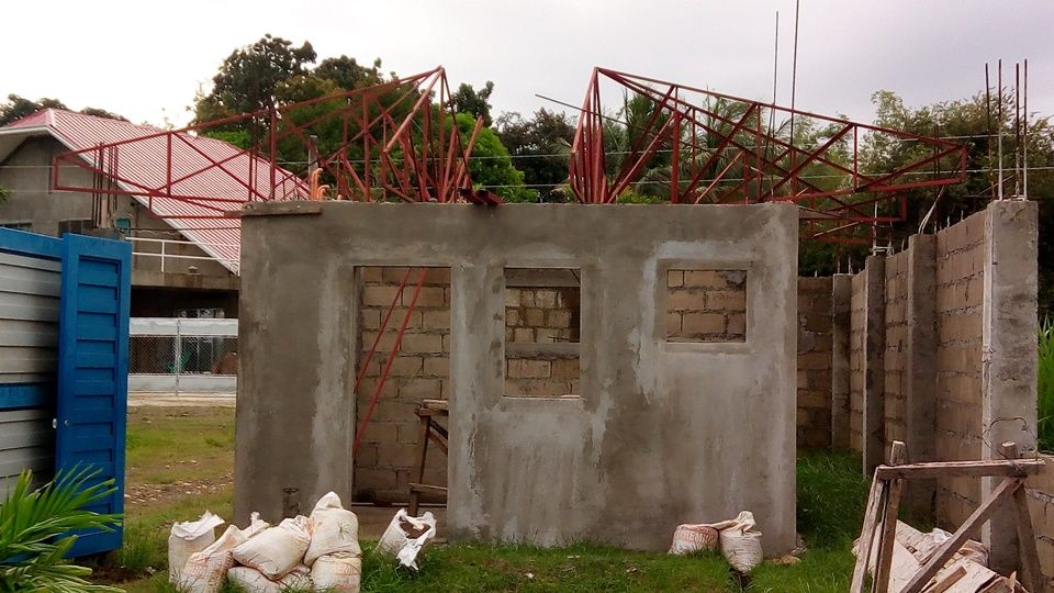 Ongoing construction of guard house March 2018