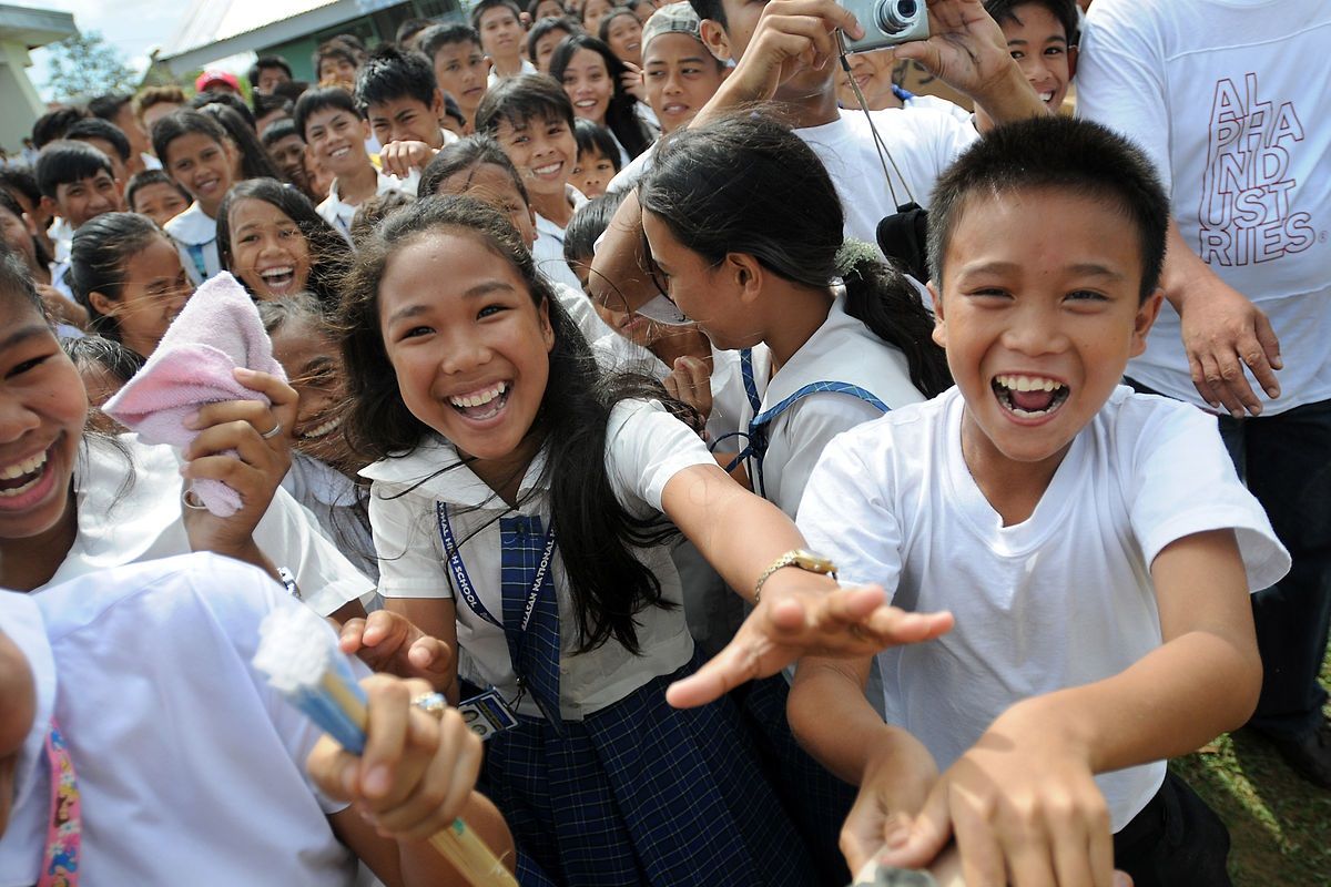 School children in the Philippines