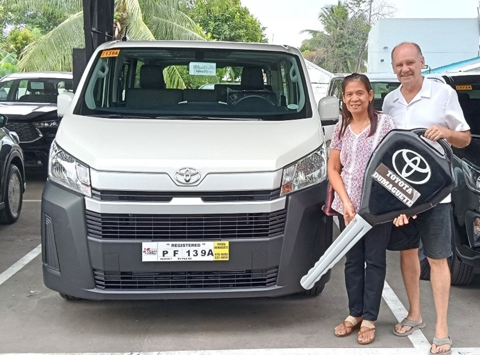 Ron and Gigi Brown in front of the new CEA van