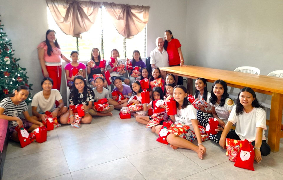 The CEA girls during the CEA Christmas 2024 celebration.